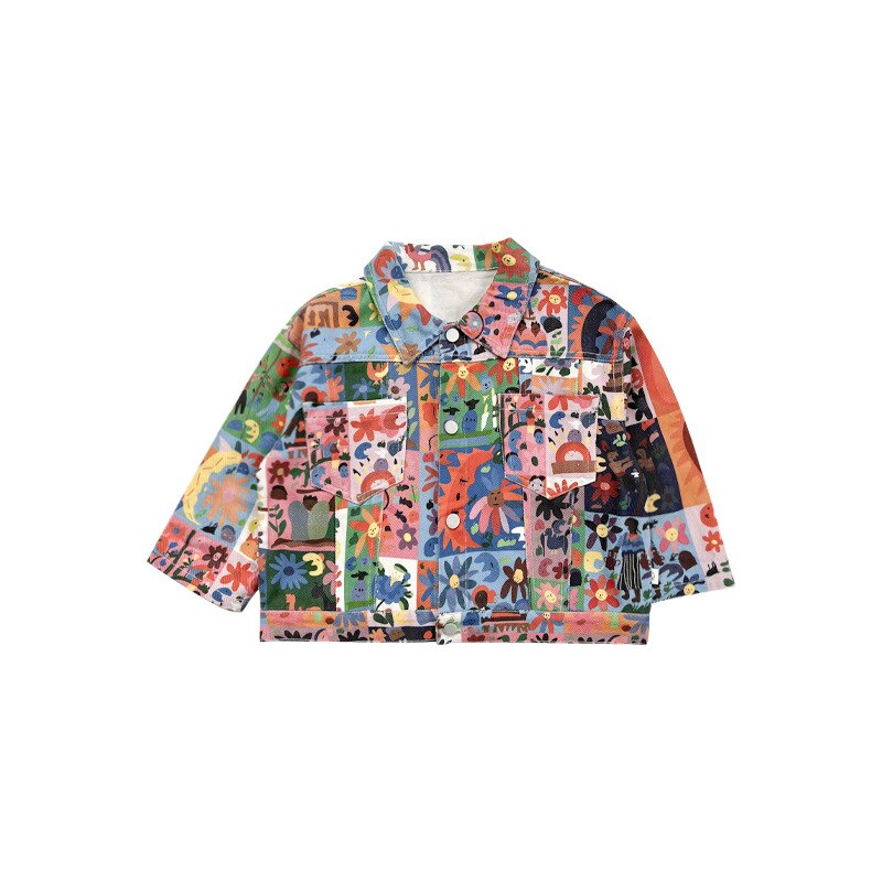Graffiti Jacket Boy Cotton | Autumn Jacket Teen Boys 2019 | Kids