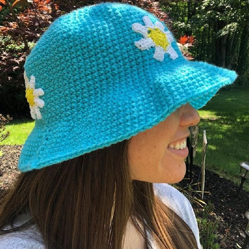 Flowers Everwhere Crochet Bucket