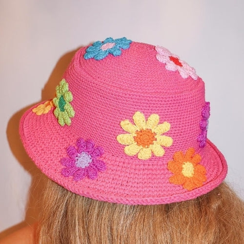 Flowers Everwhere Crochet Bucket