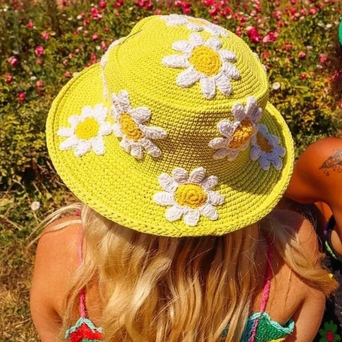 Flowers Everwhere Crochet Bucket