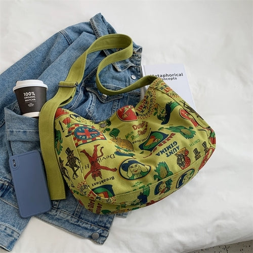 Canvas Shoulder Commuter Bag | Canvas Crossbody Bag | Canvas Messenger