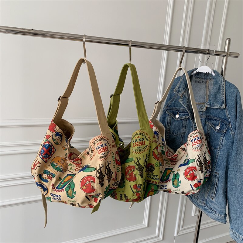 Canvas Shoulder Commuter Bag | Canvas Crossbody Bag | Canvas Messenger