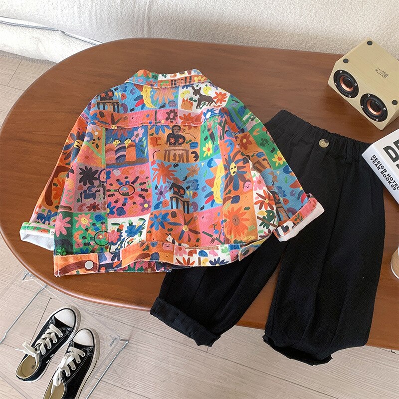 Graffiti Jacket Boy Cotton | Autumn Jacket Teen Boys 2019 | Kids