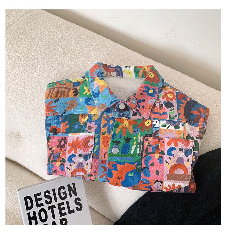Graffiti Jacket Boy Cotton | Autumn Jacket Teen Boys 2019 | Kids