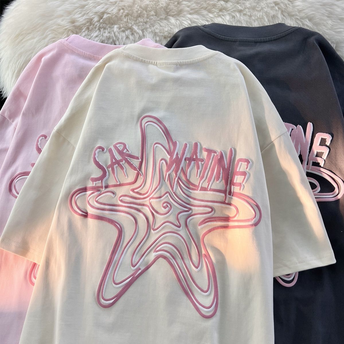 European and American popular graphic T shirts for men and women in