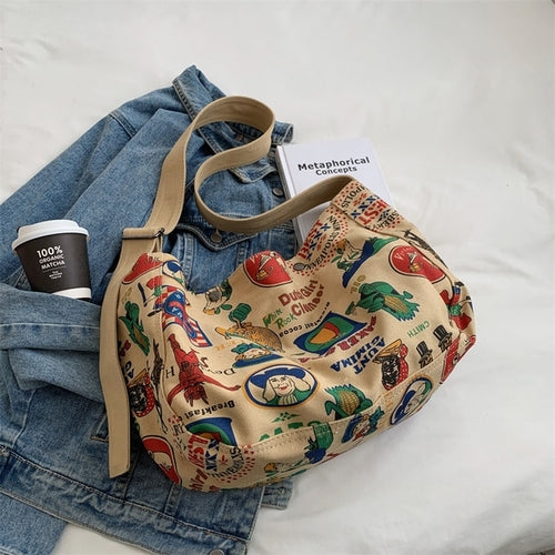 Canvas Shoulder Commuter Bag | Canvas Crossbody Bag | Canvas Messenger