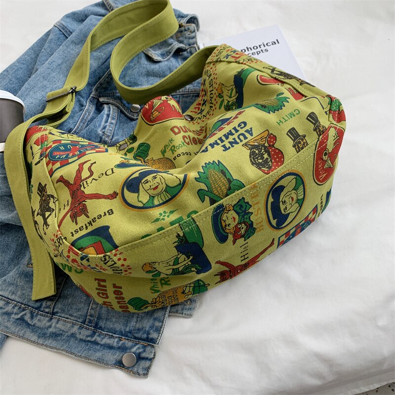 Canvas Shoulder Commuter Bag | Canvas Crossbody Bag | Canvas Messenger