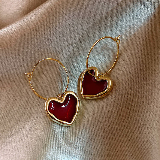 Sweet Burgundy Earrings