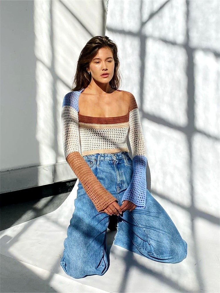 WORLDLY Crochet Knit